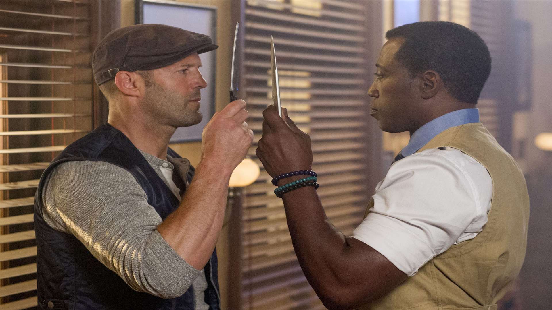 The Expendables 3, with Jason Statham and Wesley Snipes. Picture: PA Photo/Lionsgate