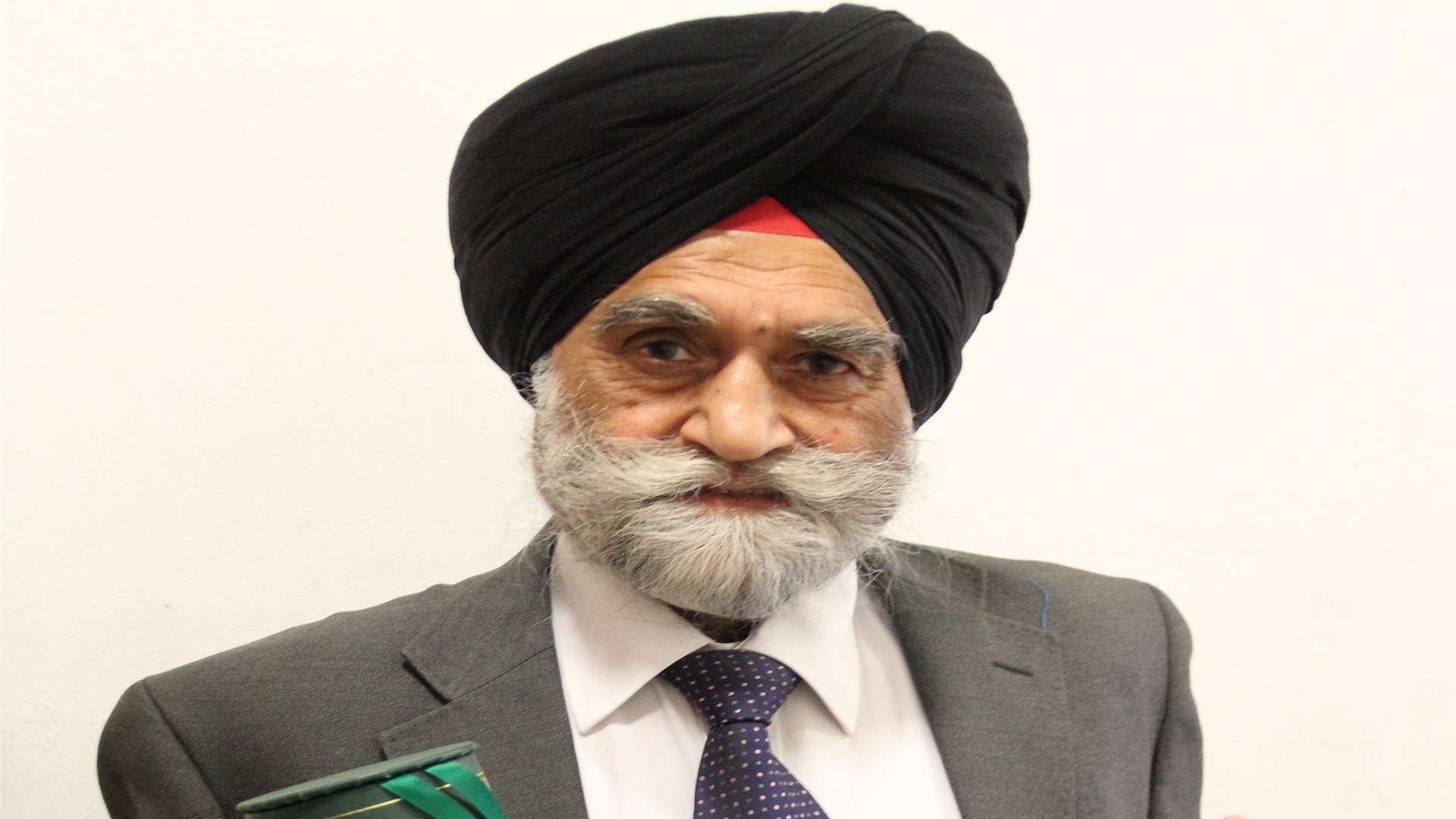 Cllr Makhan Singh received the Honorary Freeman of the Borough accolade. Picture: Gravesham Borough Council