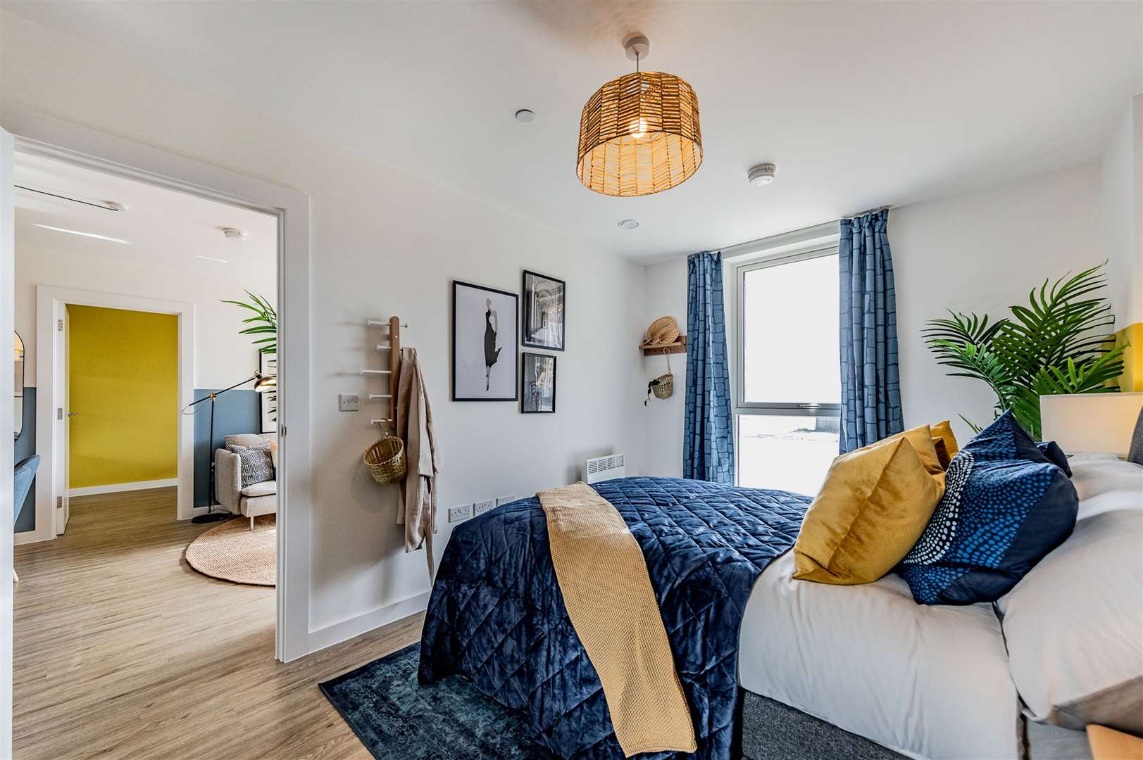 A bedroom at Cavalier Court as part of the Chatham regeneration project. Photo: Peel Waters