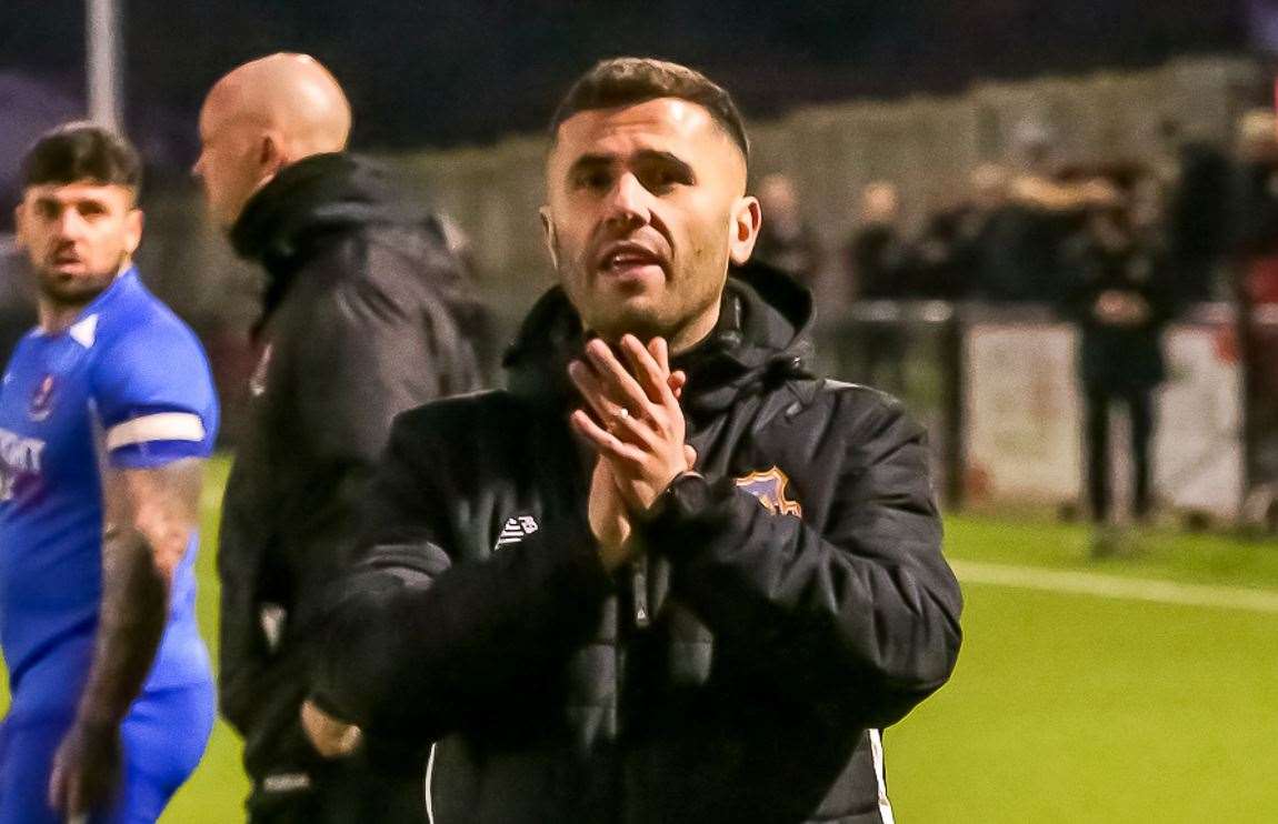 Whitstable Town manager Marcel Nimani. Picture: Les Biggs