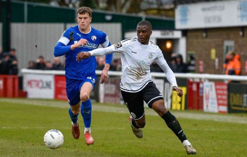 Shad Ogie played on loan for Dover Picture: Alan Langley