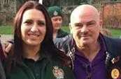 Ukip's David Schofield (right) with Britain First candidate Jayda Fransen in Rochester. Picture: Hope Not Hate