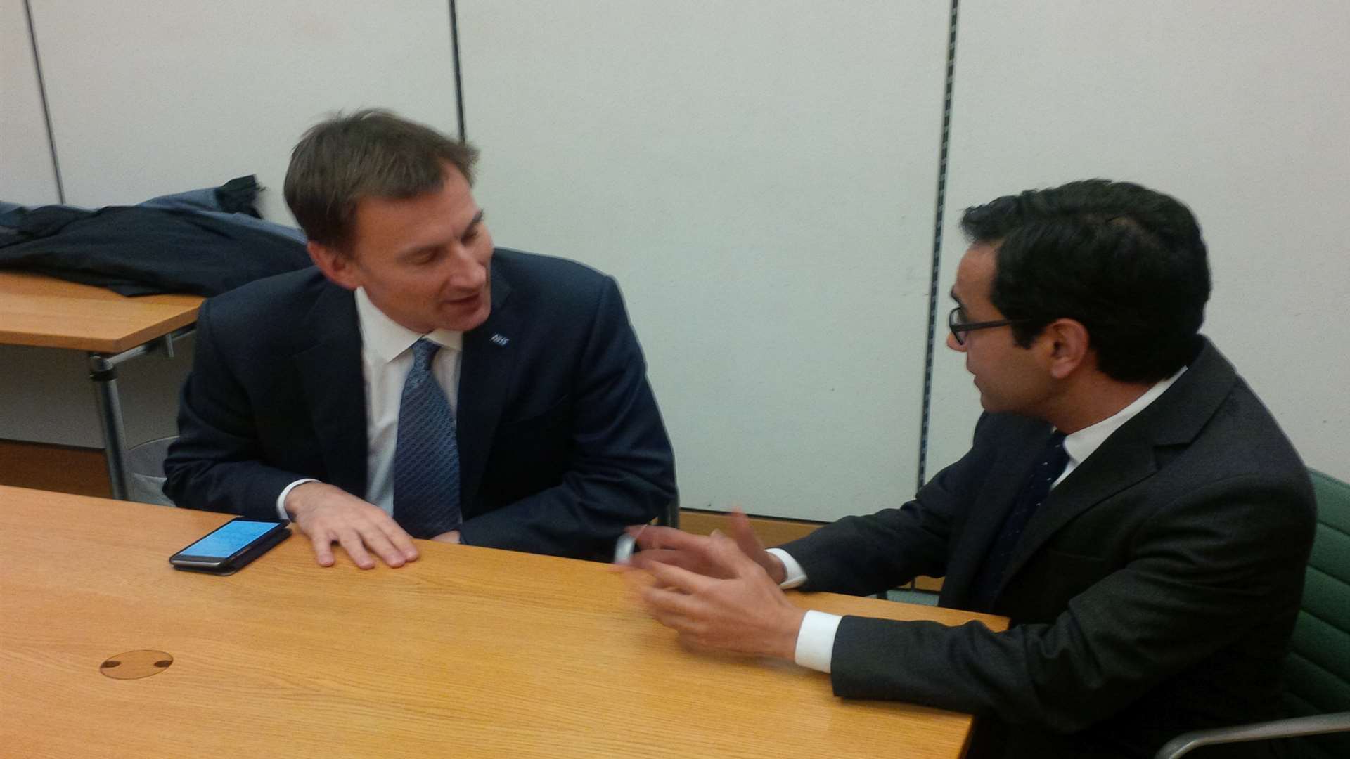 MP Rehman Chishti met with health secretary Jeremy Hunt