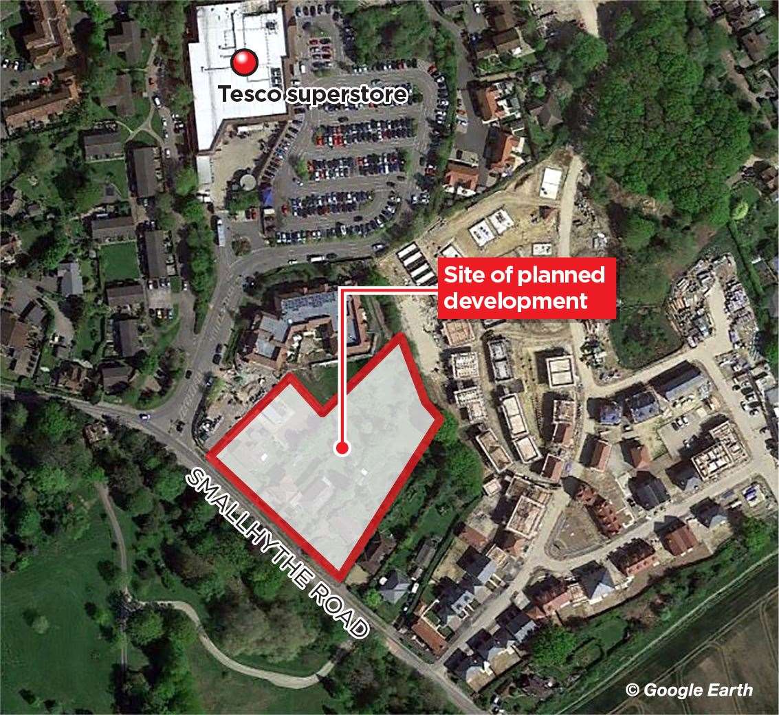 The retirement home will be situated right next to a Tesco supermarket