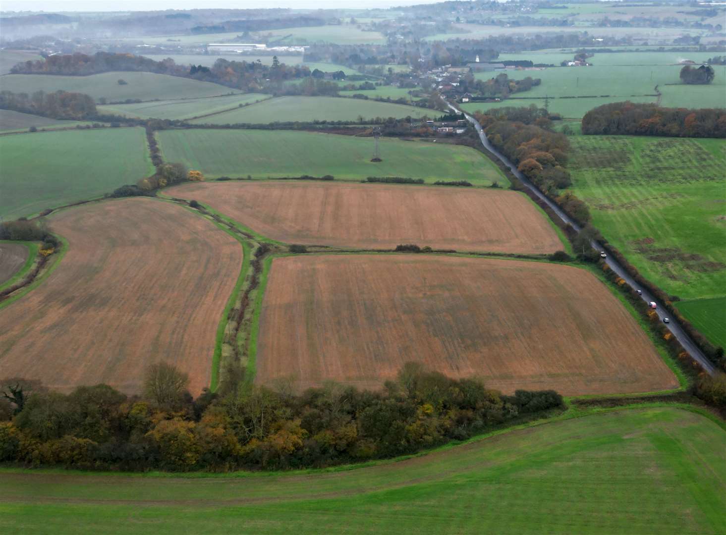 Site of a proposed solar farm at Postling near Hythe. Picture: Barry Goodwin