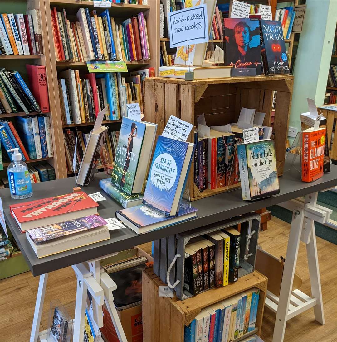 The store sells a variety of children’s novels, quality fiction and local history books