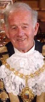 Norman Gilchrist in his robes as Mayor Of Deal