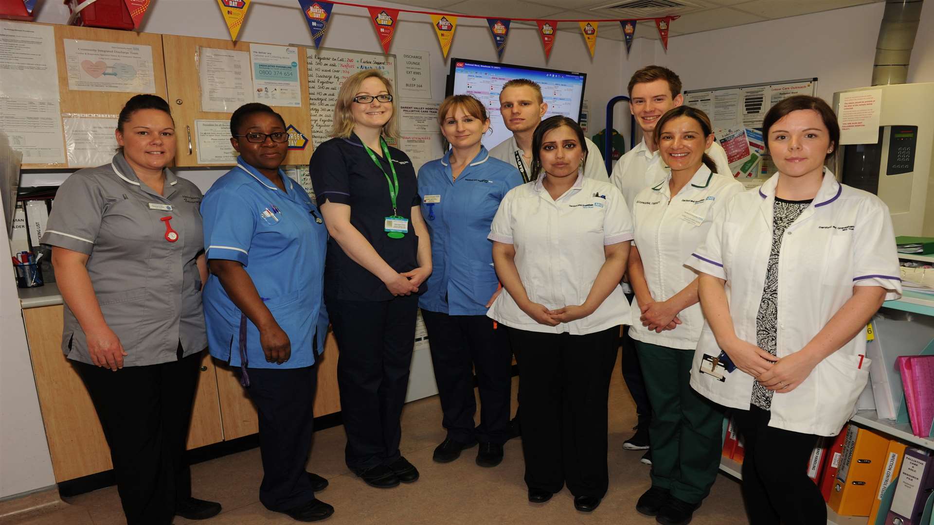 The team at Darent Valley Hospital, Dartford