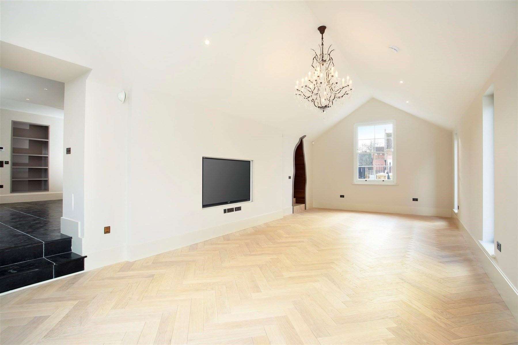 The reception rooms are open plan and full of natural light. Picture: Wards