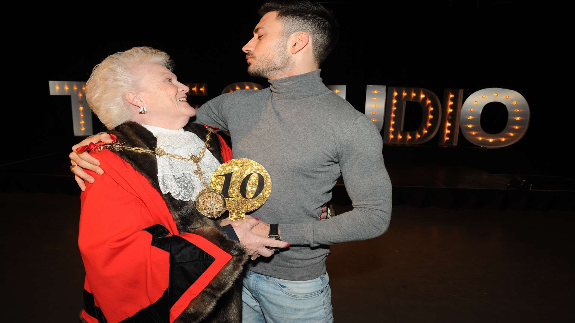 Cllr Goatley had a morning to remember when she danced with Strictly Come Dancing star Giovanni Pernice. Picture: Steve Crispe