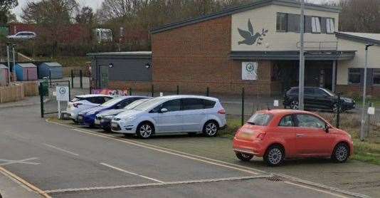 Residents have been parking in the off-road spaces near the school gate