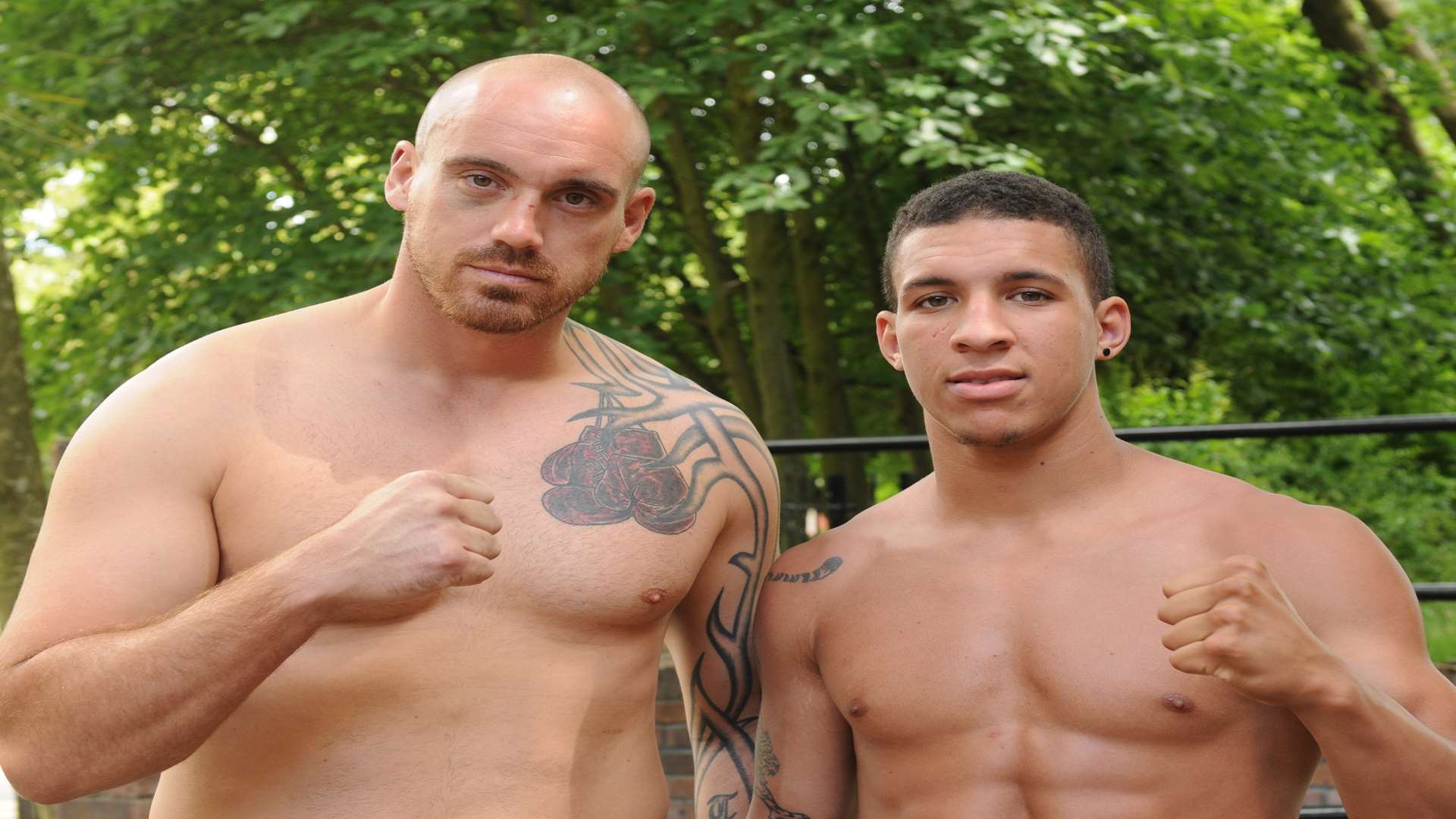 Sheppey boxers Dave Jones (left) and Oli Edwards will be fighting in Medway Picture: Steve Crispe