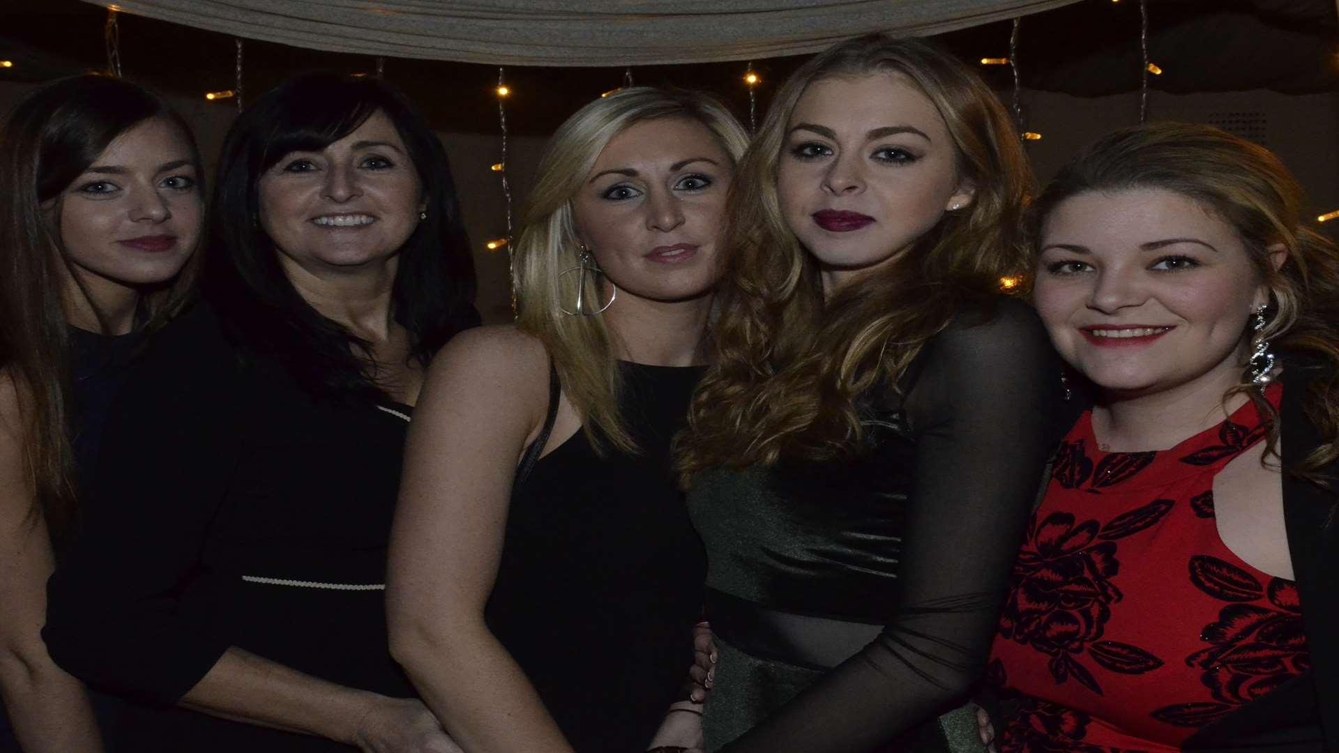 Kerrie Keep (sister) Theresa (mum), Chloe (sister) Kirsty Keep and her friend Holli Hughes at a fundraising event