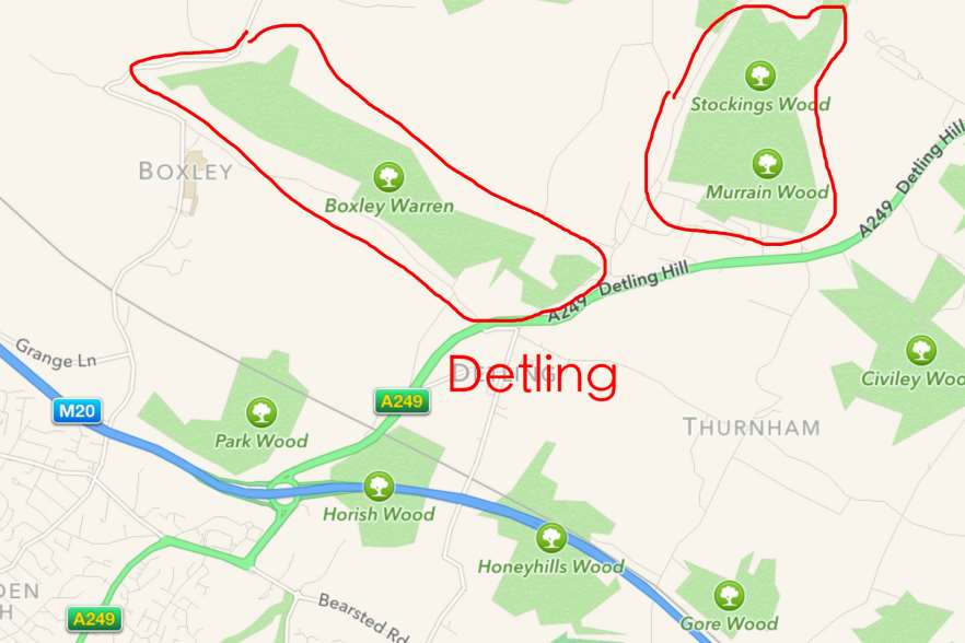Detling is yet to have been searched