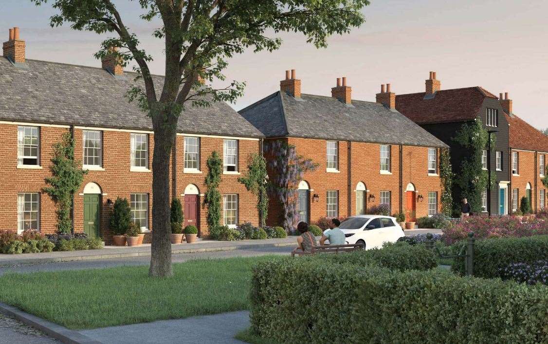 The Duchy of Cornwall says it will take about 20 years to build the South East Faversham development by delivering up to 150 homes each year. Picture: Duchy of Cornwall