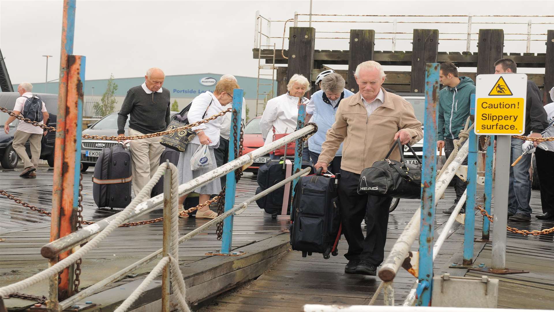 Tilbury Ferry passengers at Tilbury