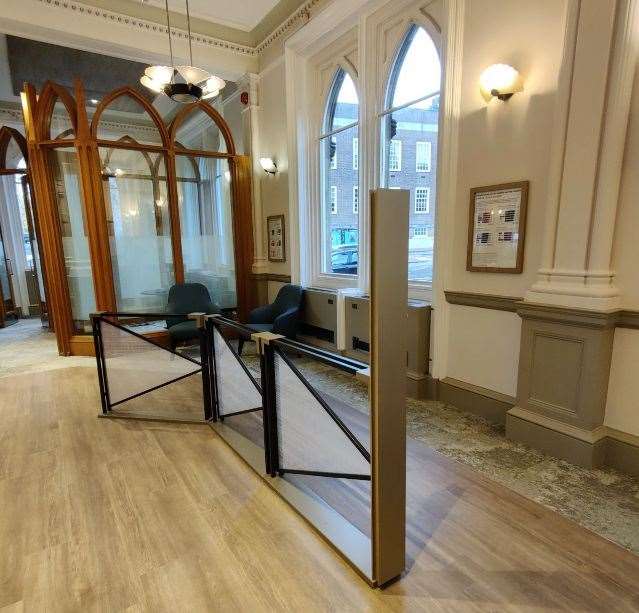 Inside the newly refurbished branch. Picture: Lloyds Bank