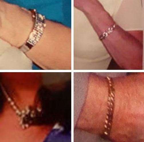 Jewellery taken in a violent robbery at a property in Snodland. Picture: Kent Police