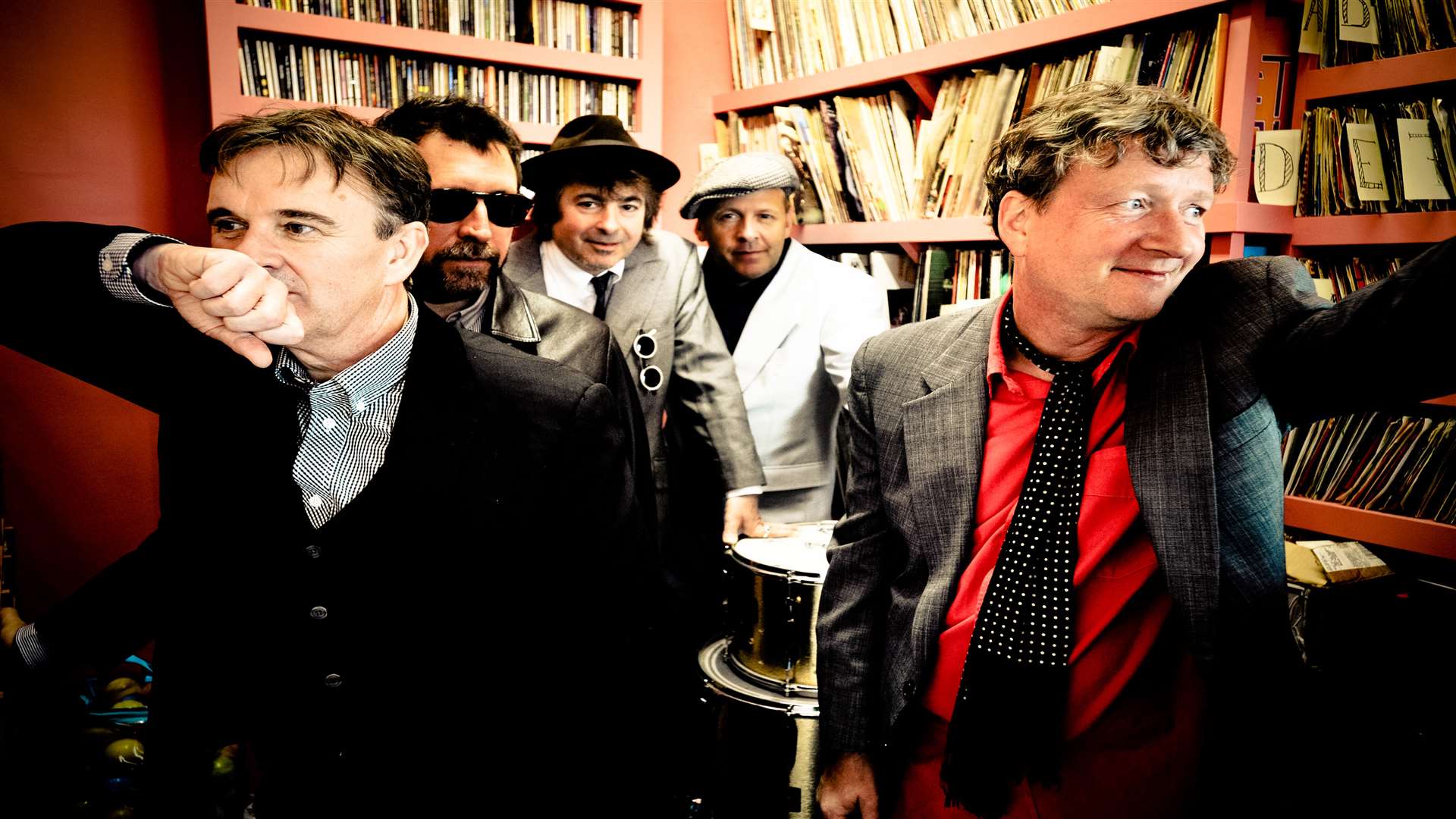 Chris Difford, left, with Glenn Tilbrook, right, and Squeeze