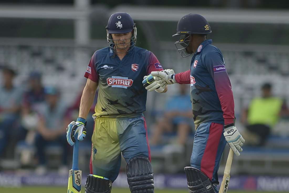 Joe Denly and Daniel Bell-Drummond. Picture: Barry Goodwin.