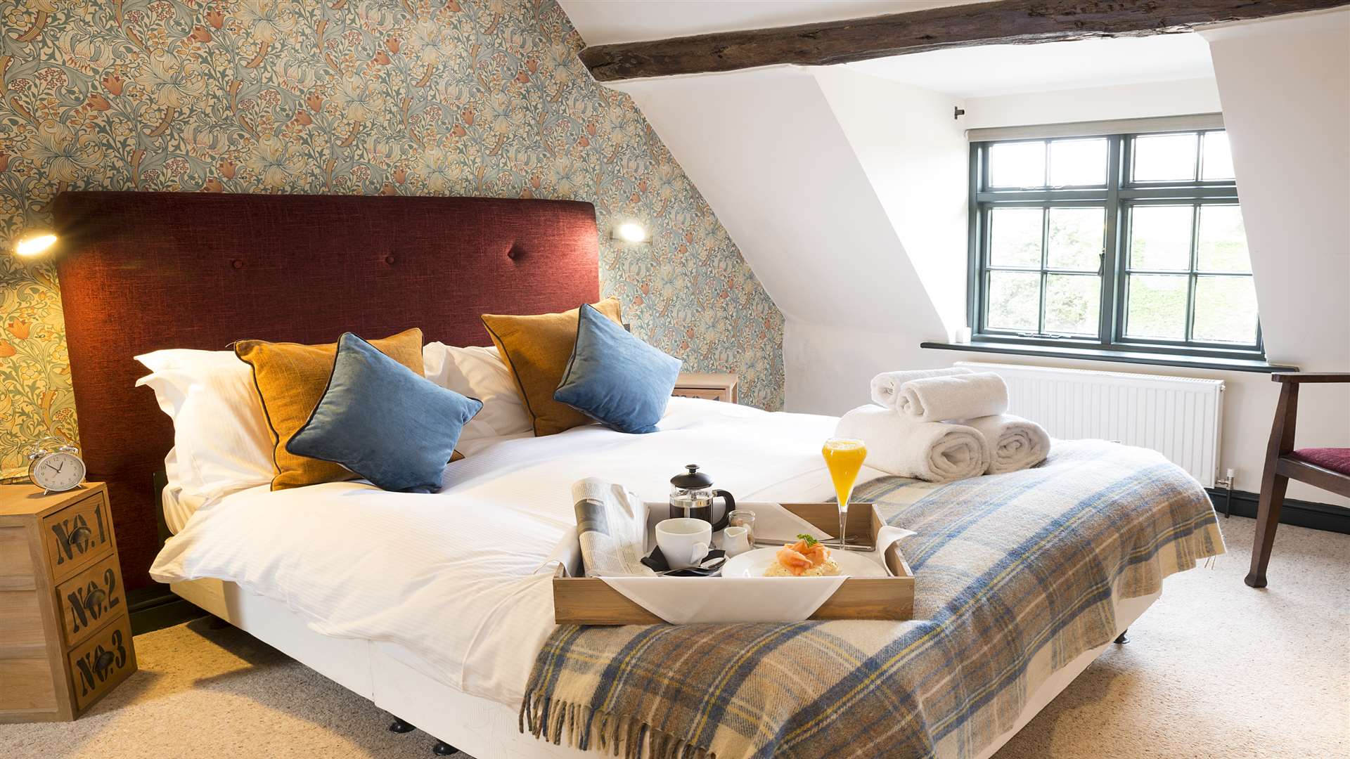A cosy bedroom at the Yew Tree