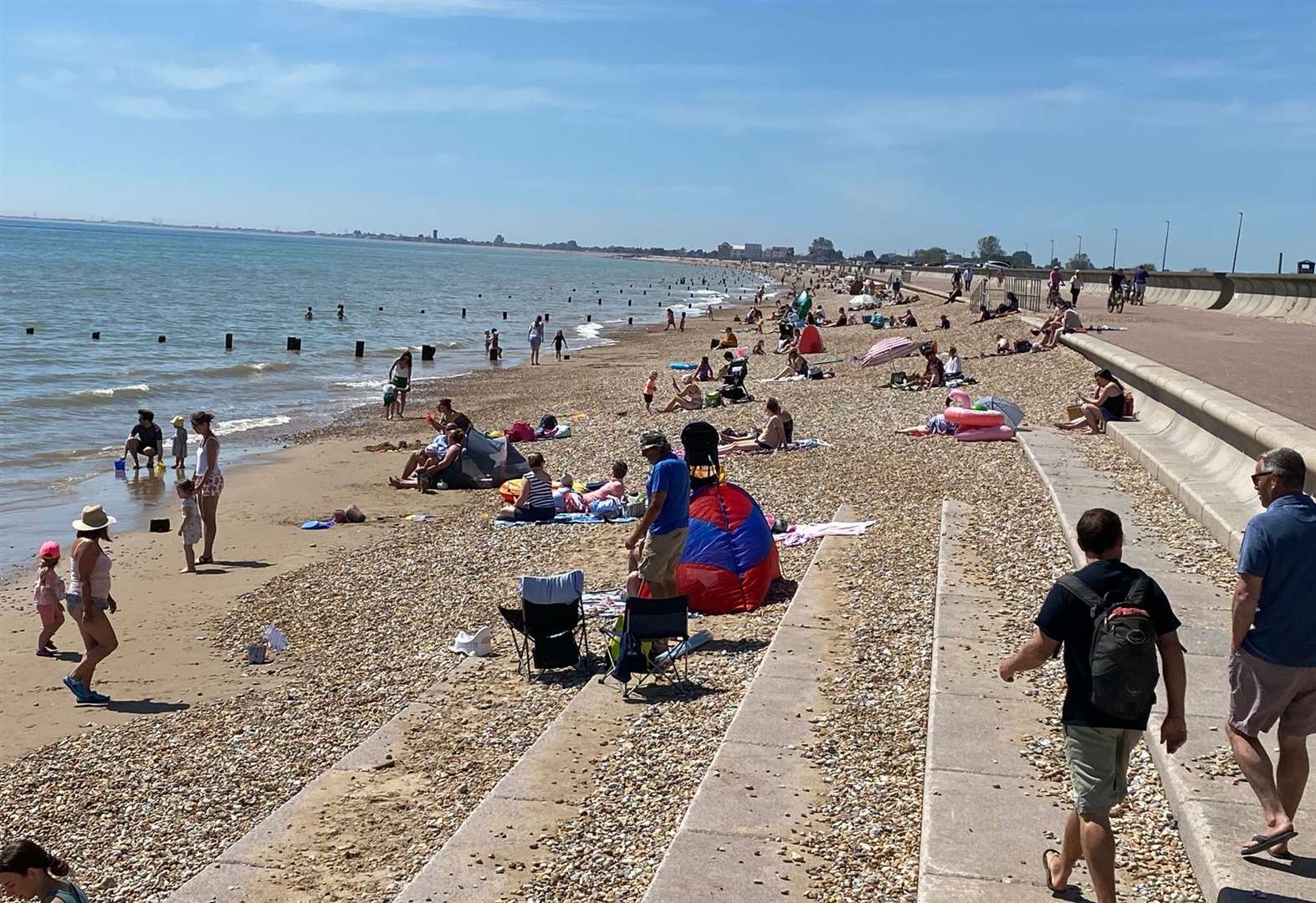 The bathing water in Dymchurch - a popular tourist spot - has been downgraded from ‘good’ to ‘satisfactory’
