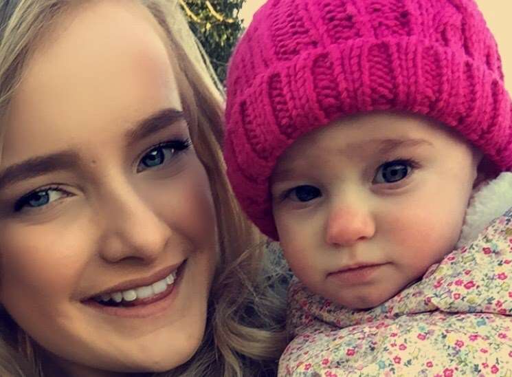 Elle Martin with her daughter