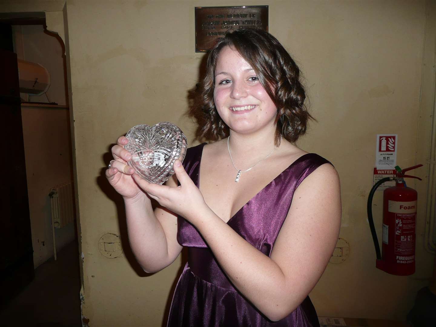 Megan Forbes received a Channel swimming award in 2008