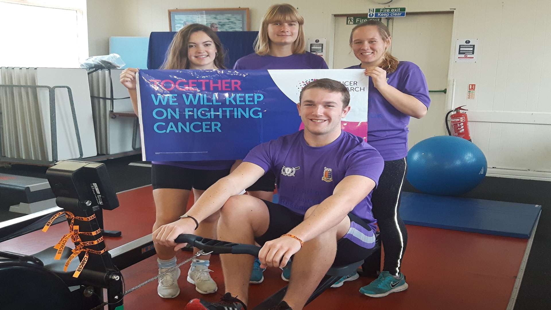 The rowers raised £1,750 for Cancer Research