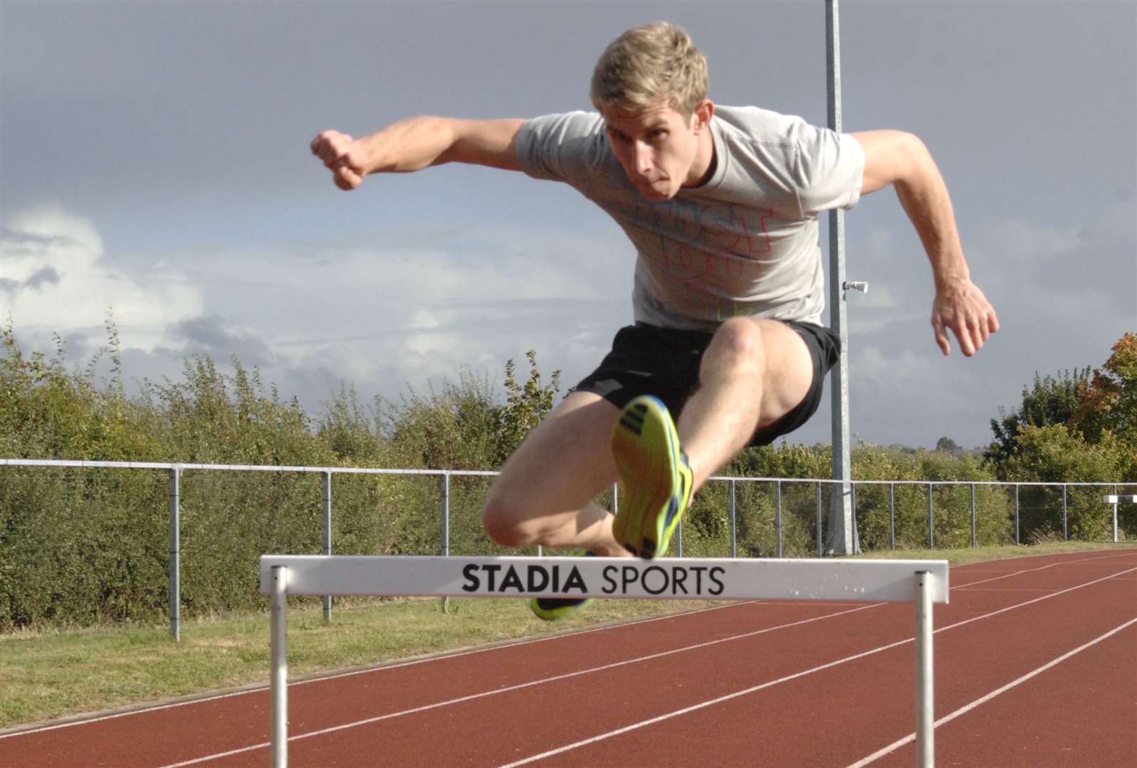 Olympic hurdler Jack Green at Body and Mind, Canterbury. Picture: Chris Davey
