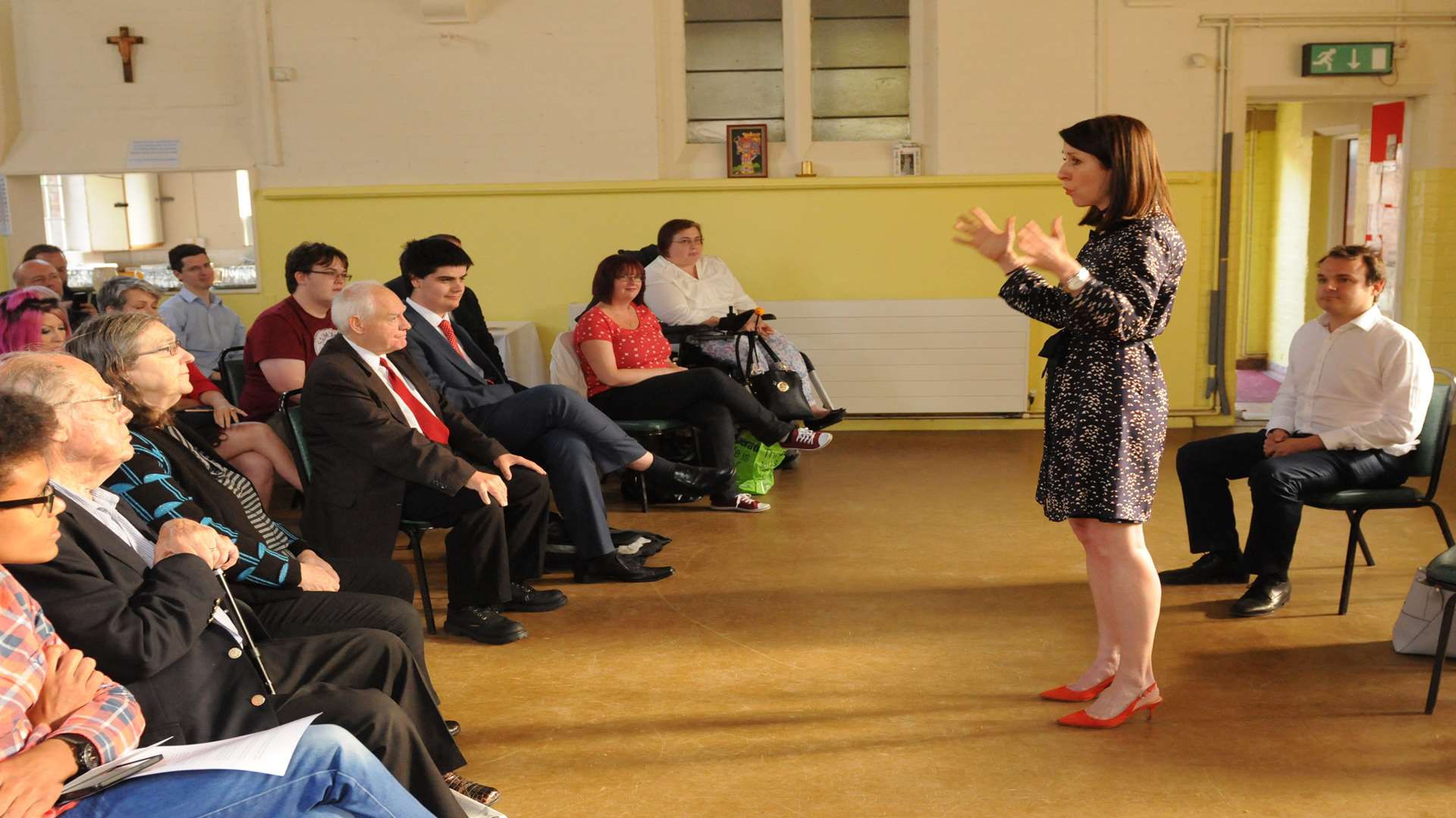 Labour Leadership contender Liz Kendall visits Gillingham for Q&A Session