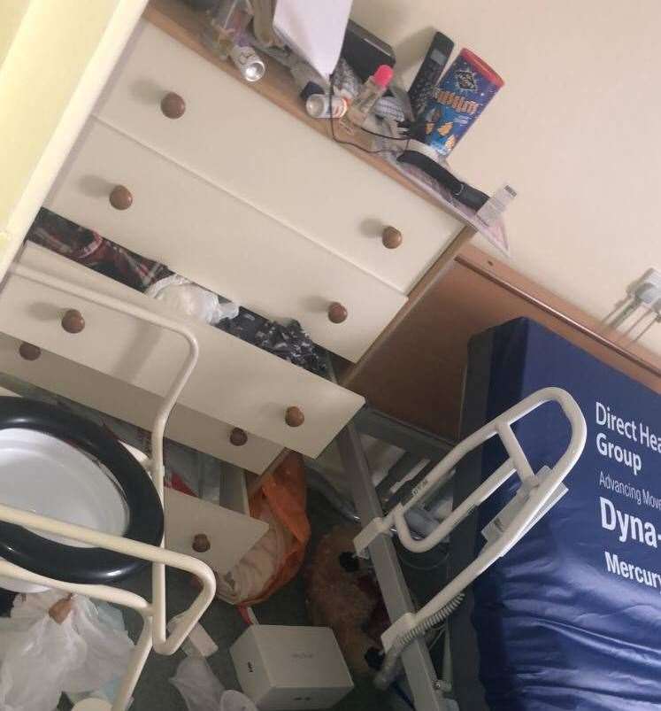 Thieves left drawers hanging open as they searched for valuables. Picture: Shania Luton
