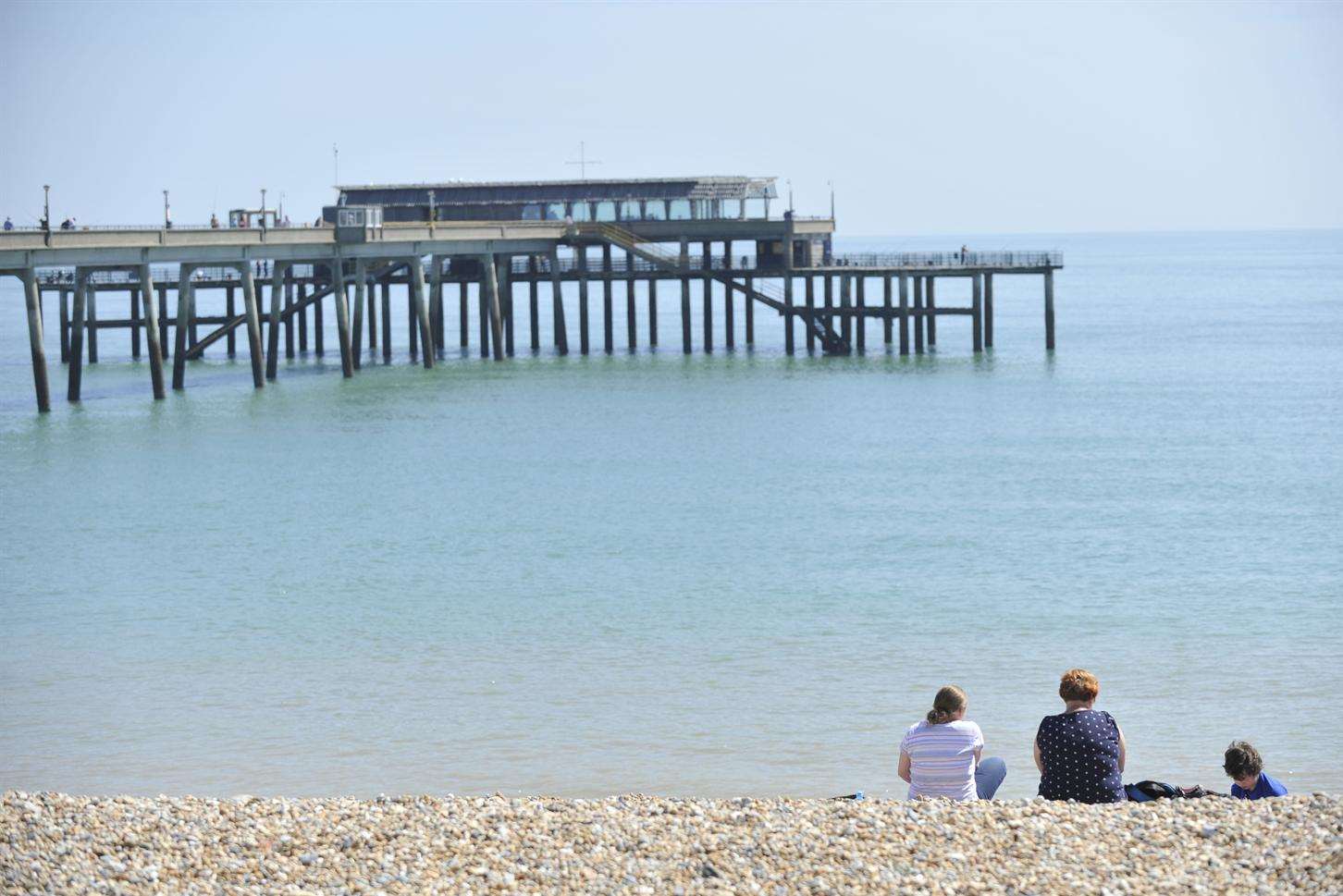 Deal seafront is among the areas of Kent to have been bathed in sunshine. Picture: Tony Flashman