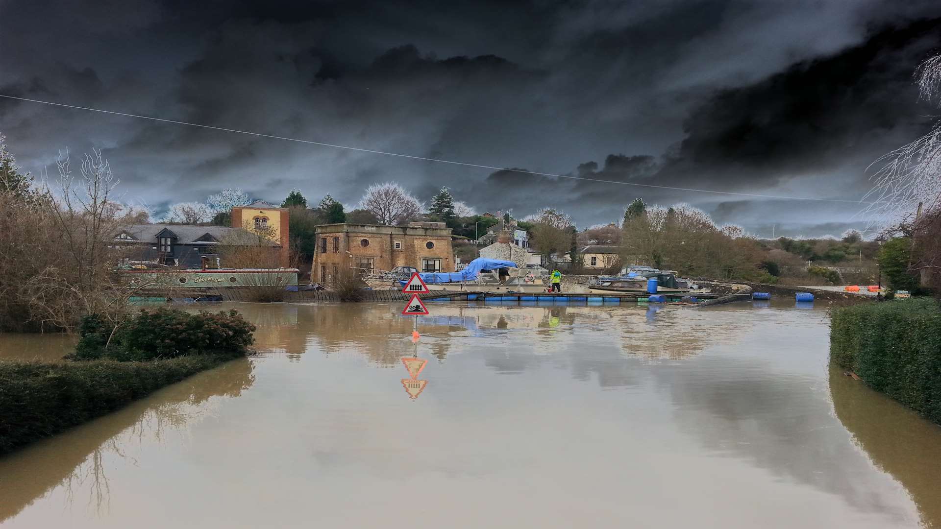 Gloomy skies as floods hit. File picture: George Haswell
