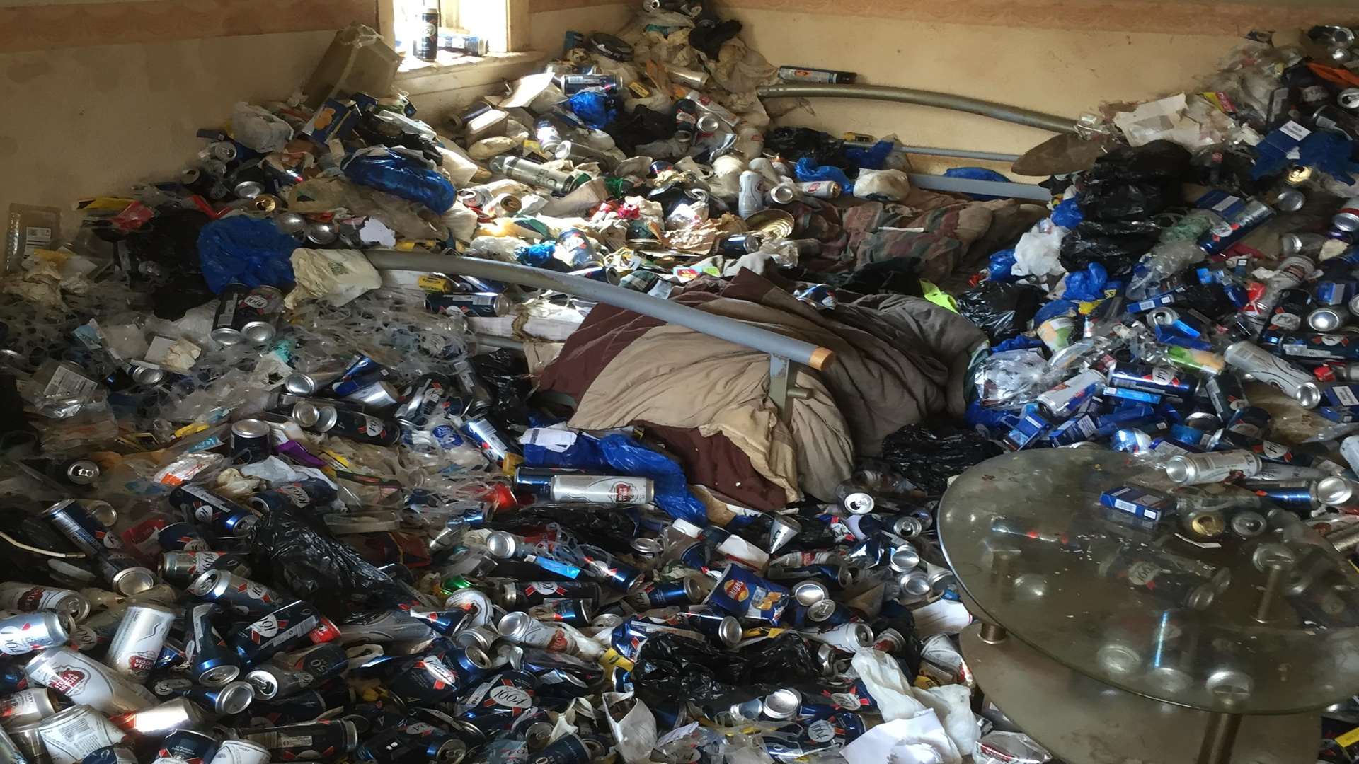 The shocking mess left at Graham Holland's property in Park Road, Sittingbourne