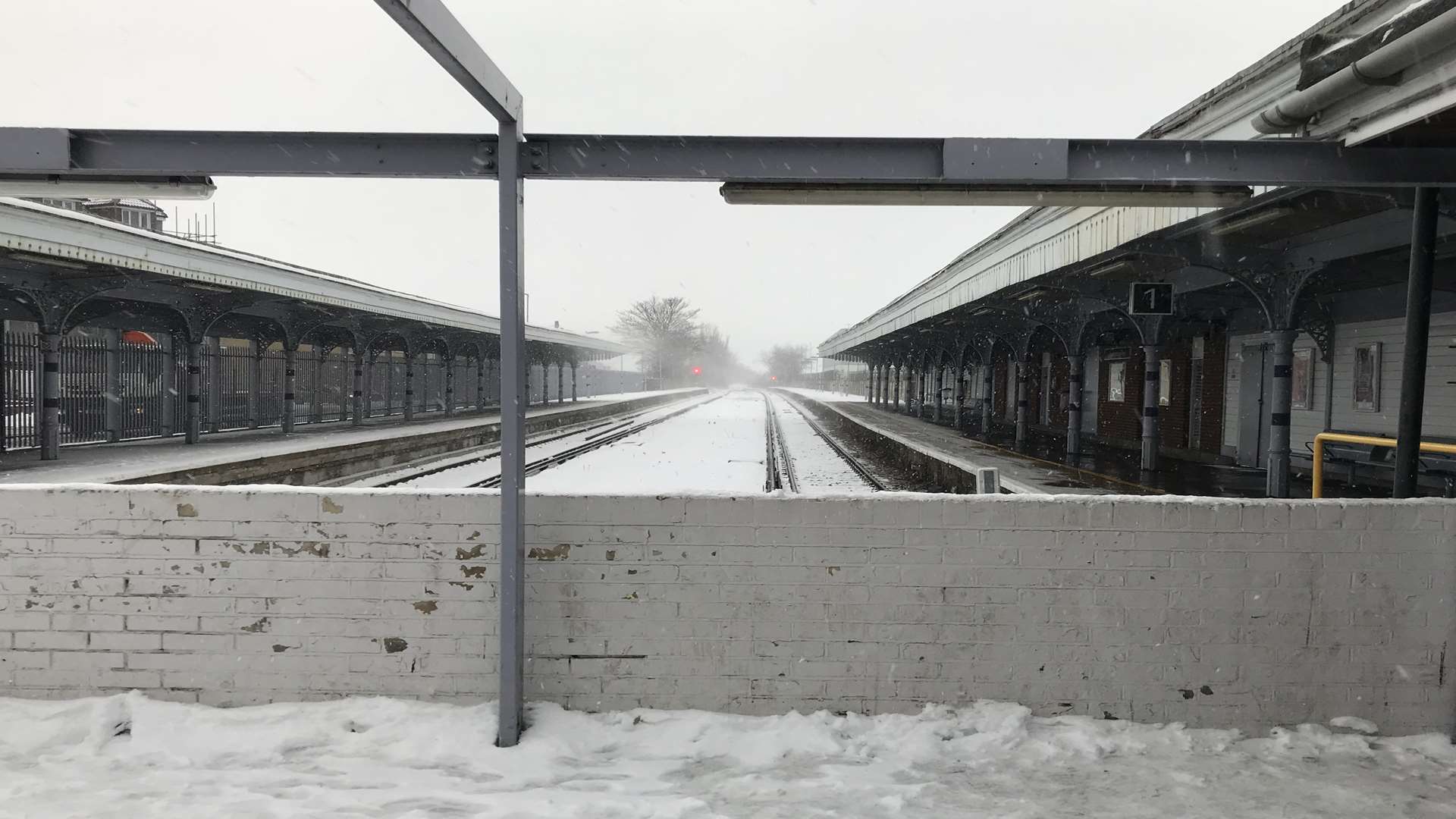 A deserted Sheerness Railway Station