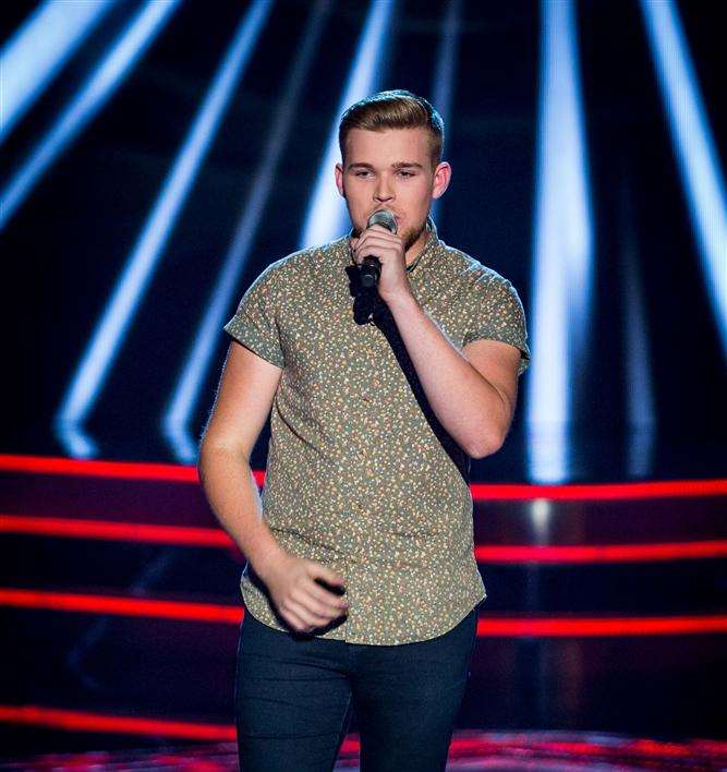 Teenager Jamie Johnson, from Gillingham, on The Voice