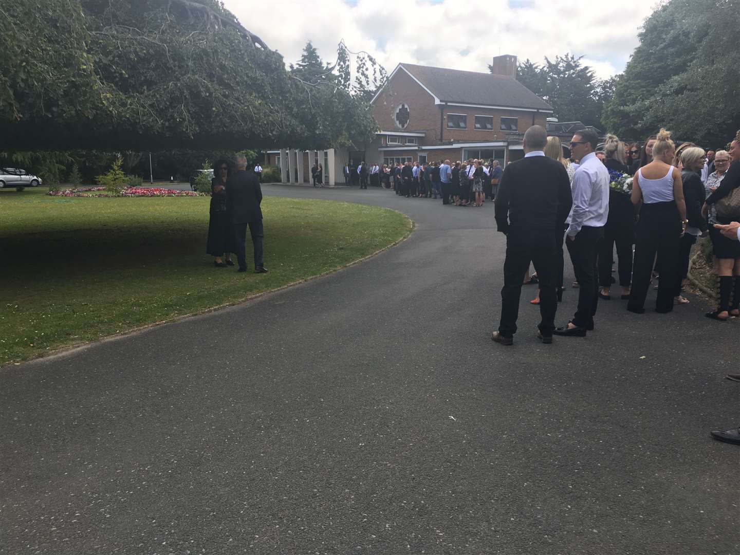 Funeral for Ben Stone, who took his own life in Tivoli Woods in Margate