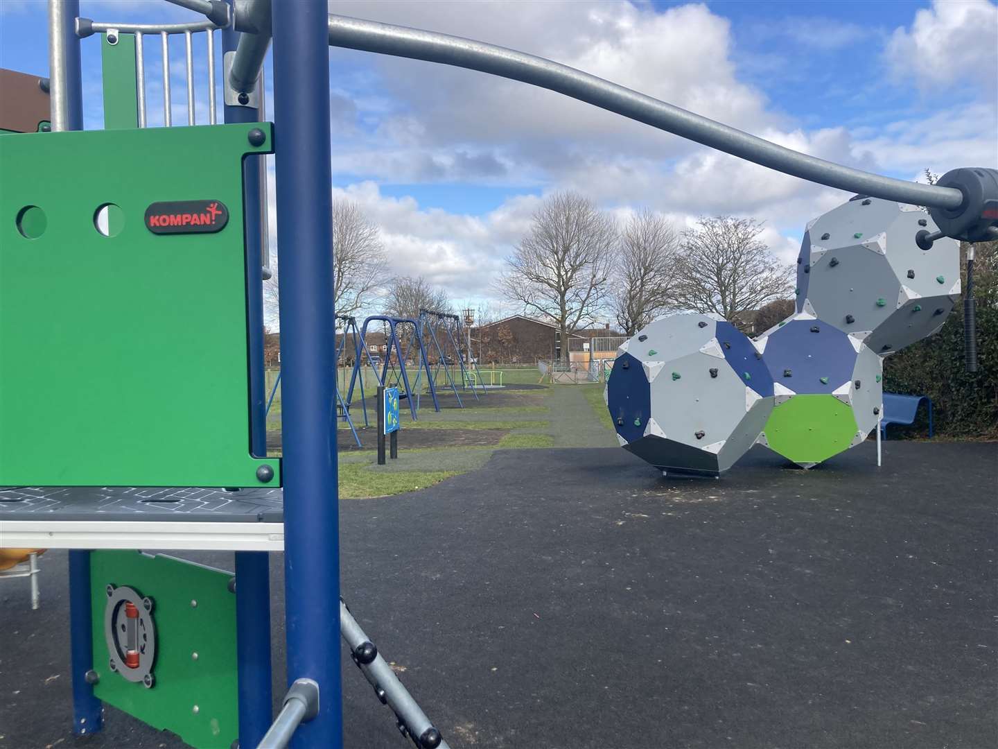 The new play equipment is in Gun Park, Eastry, near Sandwich