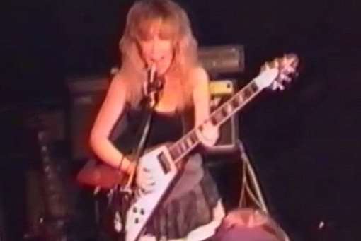 Chatham mum Sally Jones in a rock band in the early 1990s. Picture: YouTube