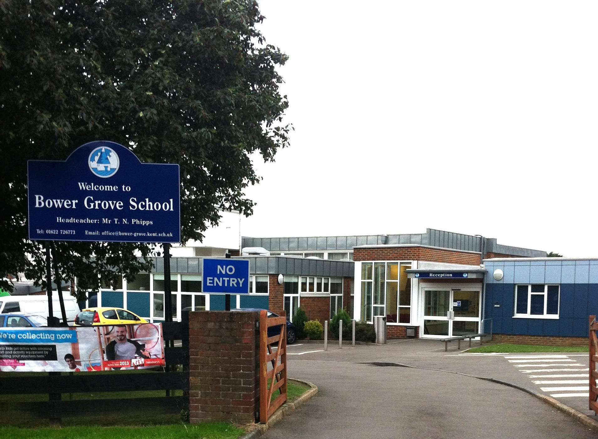 Bower Grove School is in Fant Lane, Maidstone