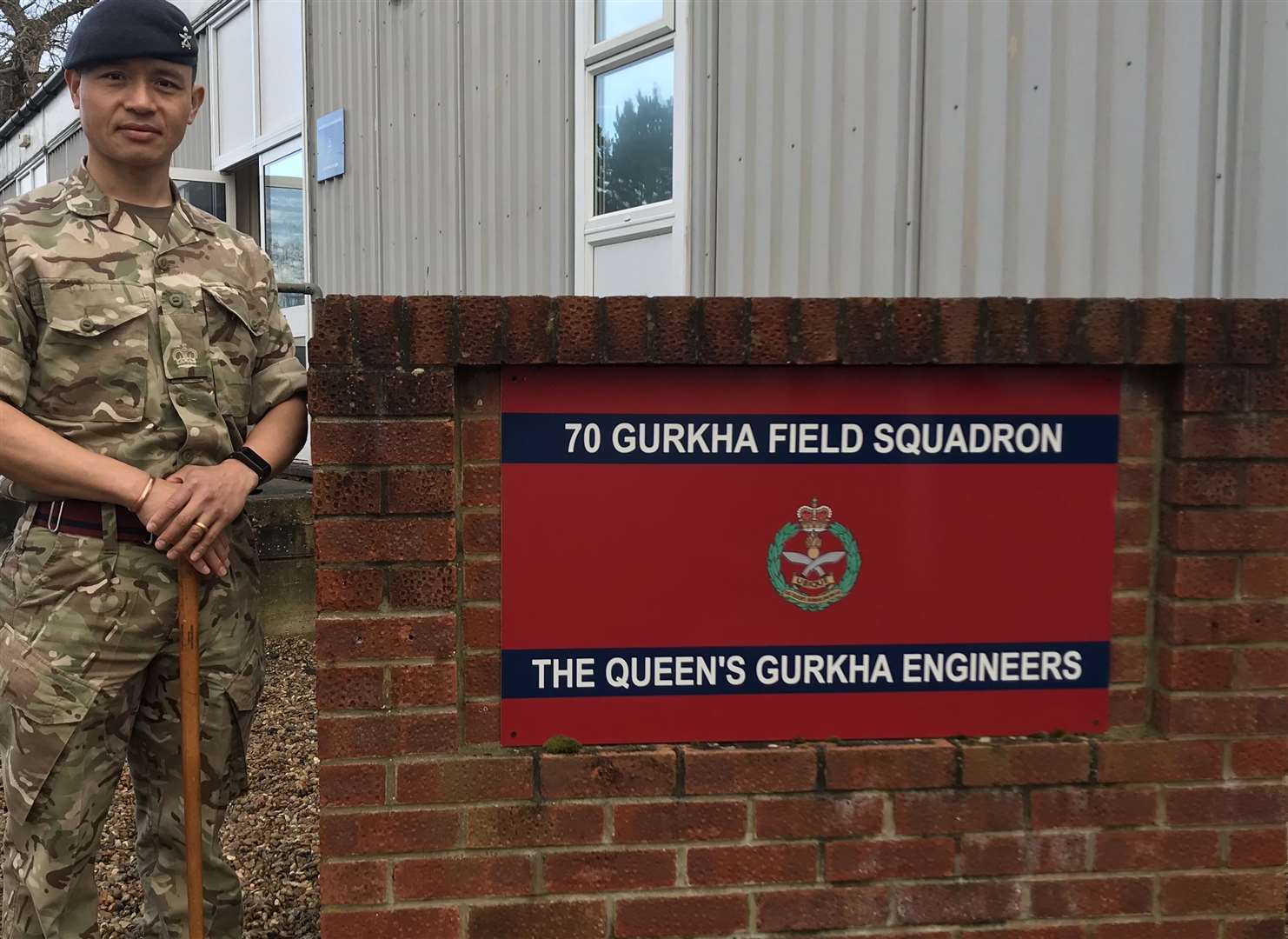 Squadron Sergeant Major Eka Rai is based at the Invicta Park Barracks, in Maidstone