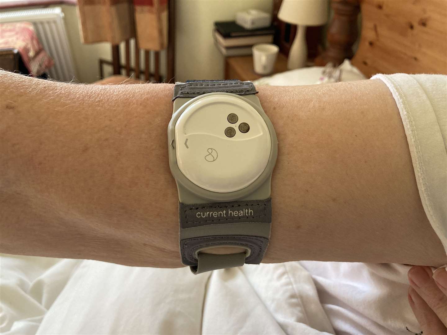 A wearable monitor used on Medway Foundation Trust's 'virtual ward'