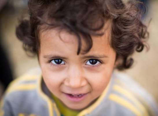 A child refugee from Syria. Library image
