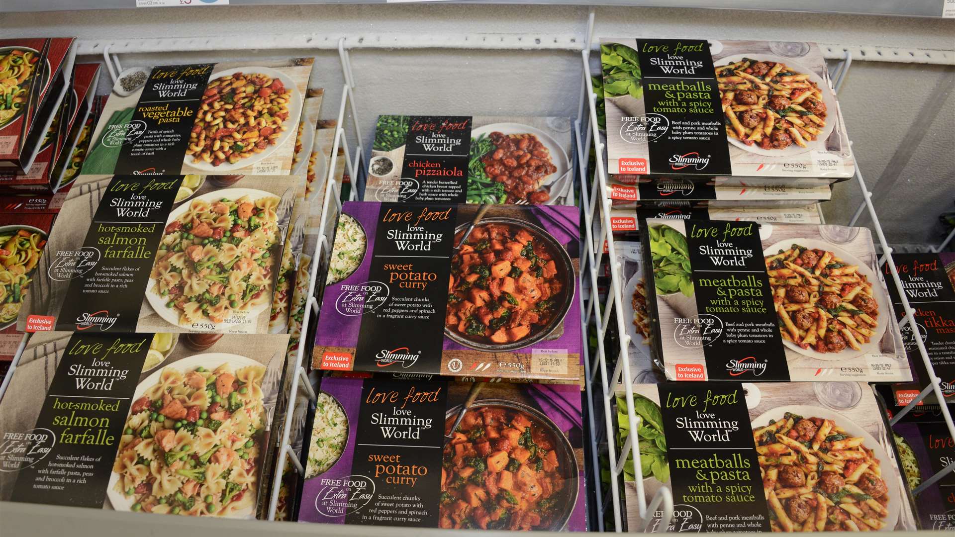 The range includes curries, noodles and pasta meals