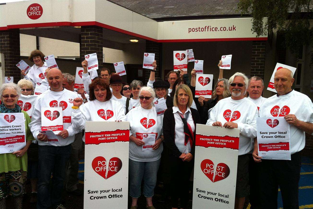 Campaigner have been fighting to save Gladstone Road post office in Whitstable