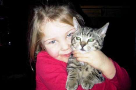 Katelyn Young with her cat Thomas