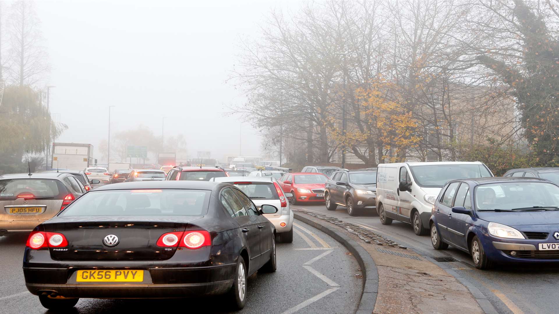 Traffic in Maidstone is at a standstill