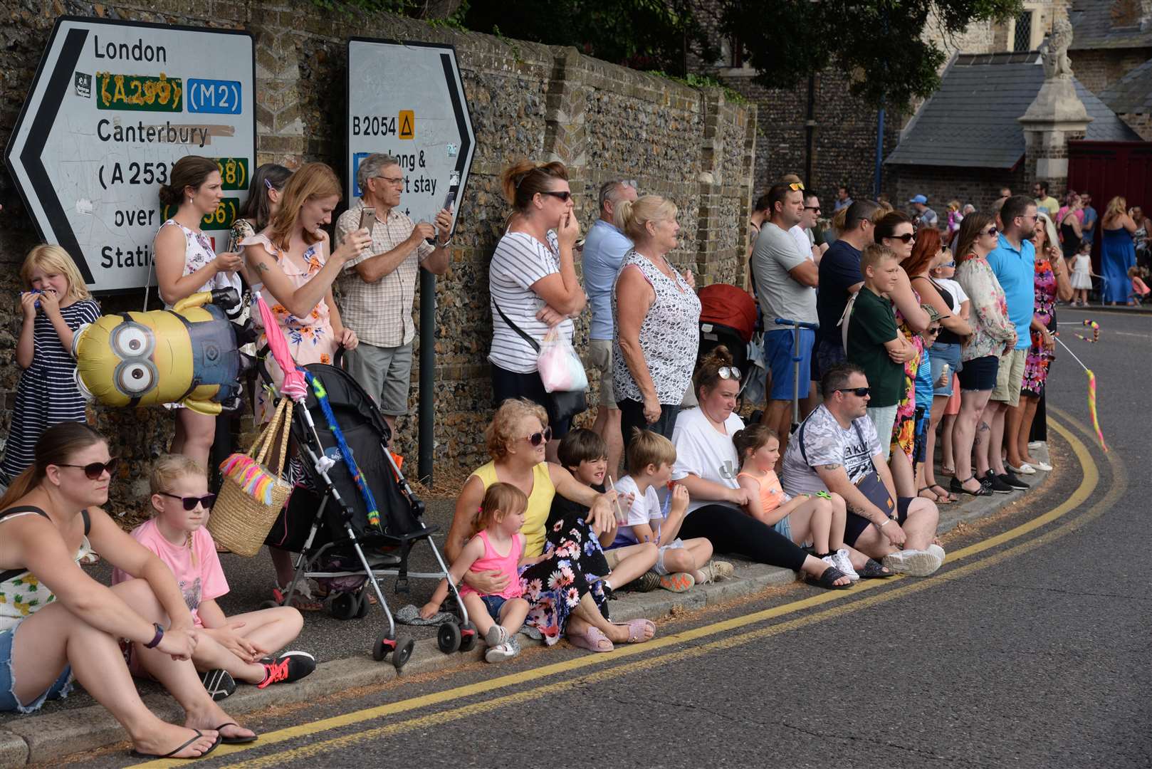 Spectators watch the Ramsgate Carnival on Sunday. Picture: Chris Davey... (3195027)