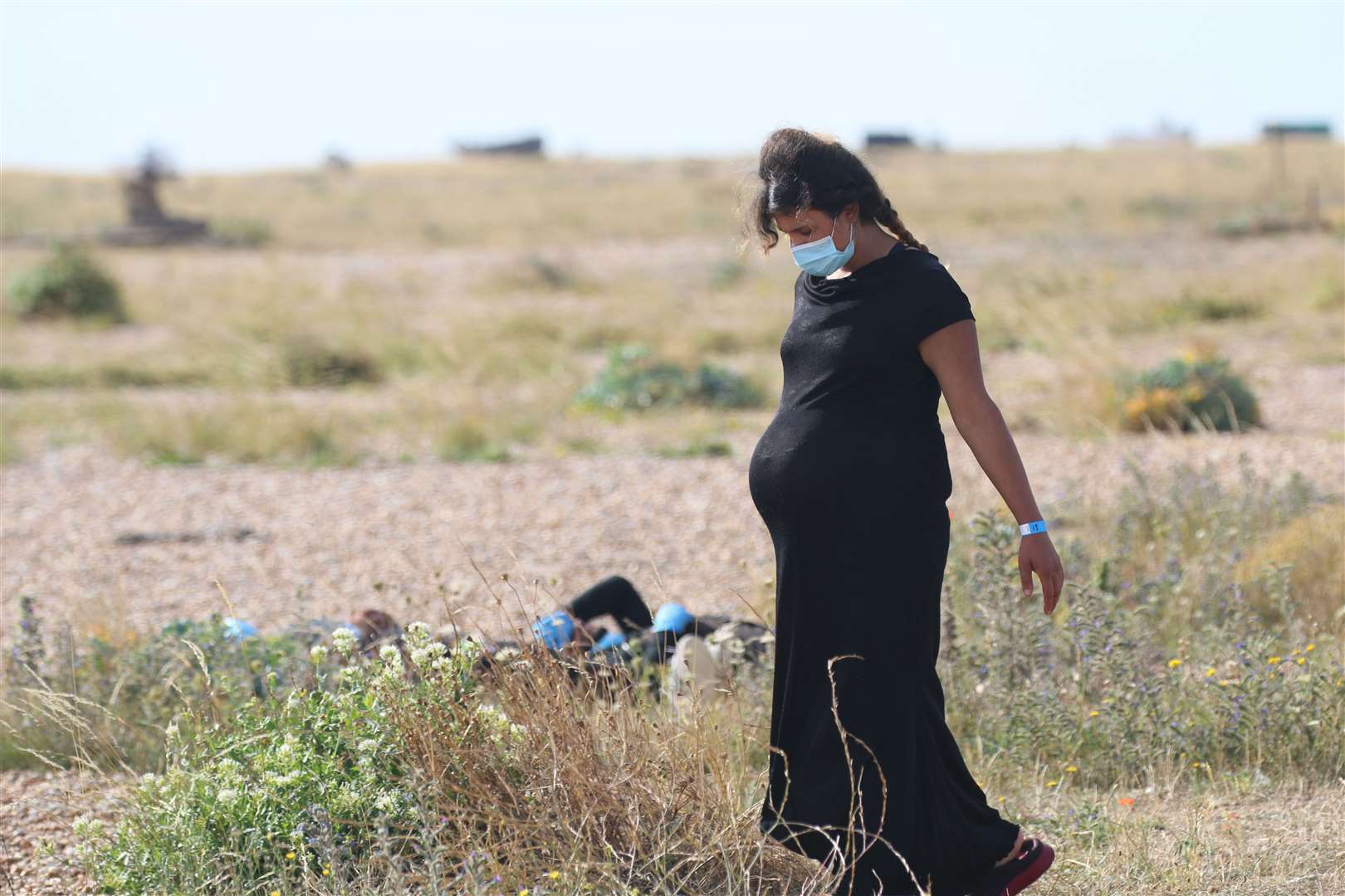 There was a record number of migrants crossing the Channel on Thursday. Some people landed at Dungeness, including children and a pregnant woman. Picture: Susan Pilcher